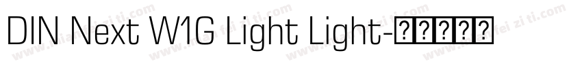 DIN Next W1G Light Light字体转换